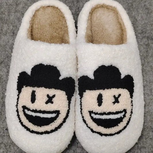 Giddy Up! The Most Comfortable Cowboy Smiley Face Slippers for Your Feet